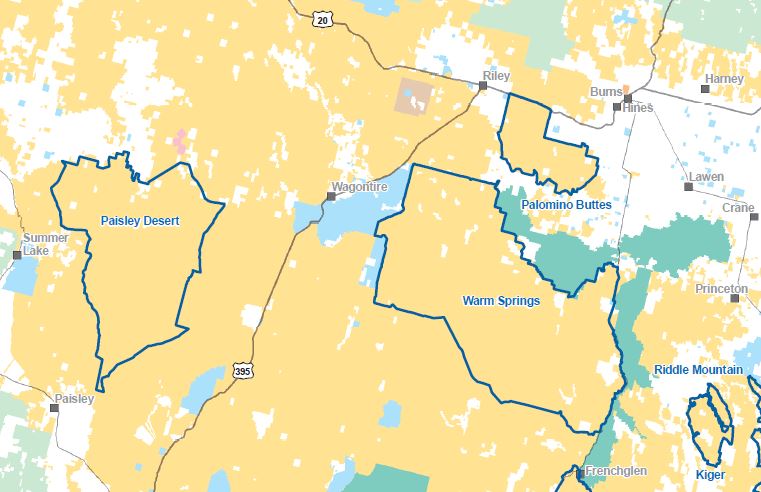 Warm Springs HMA Map-1
