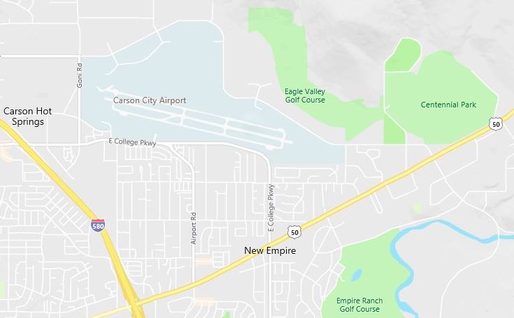 Carson City Airport Map-1