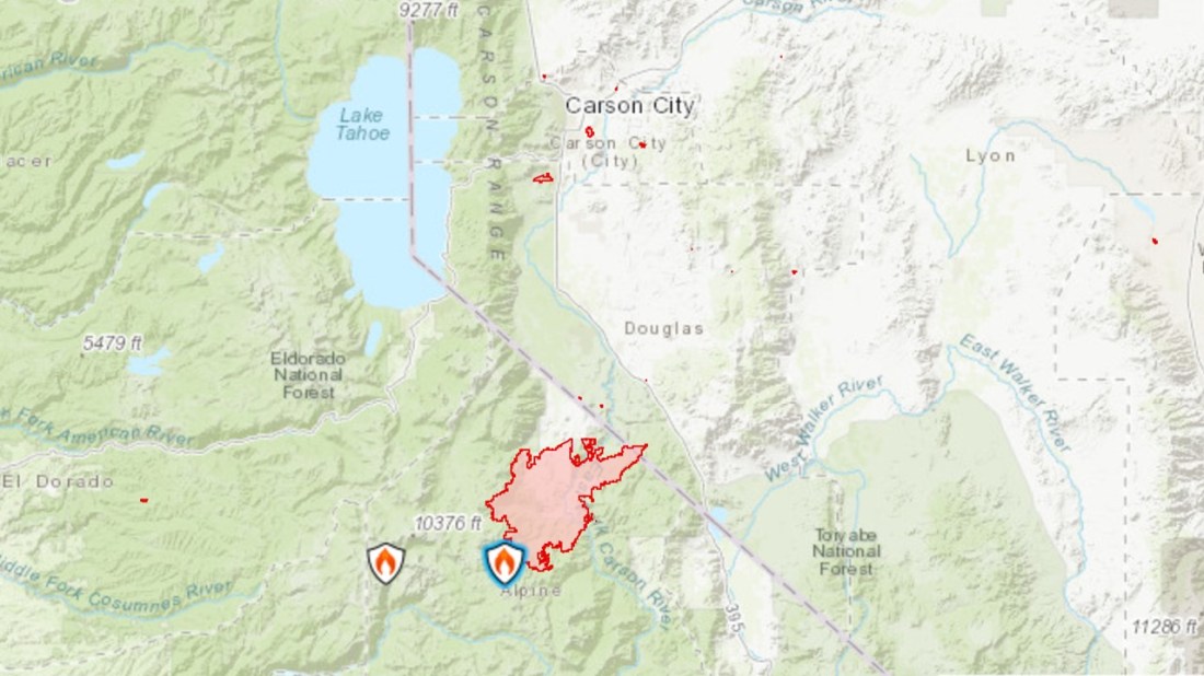 Tamarack Fire Map 07-22-21
