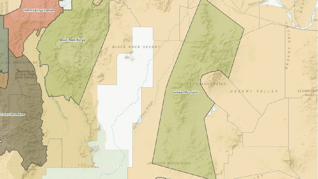 Jackson Mountains HMA Map 05-31-22