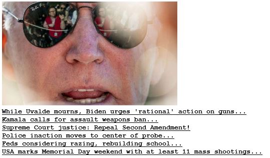 Uvalde Aftermath on Drudge 05-30-22