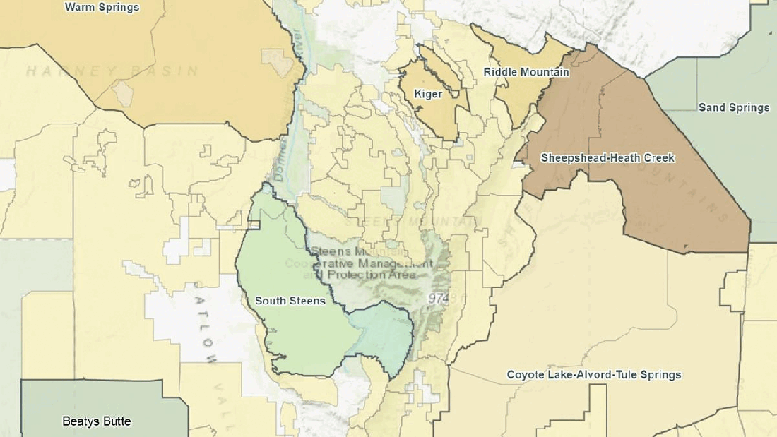 South Steens HMA Map 08-17-22