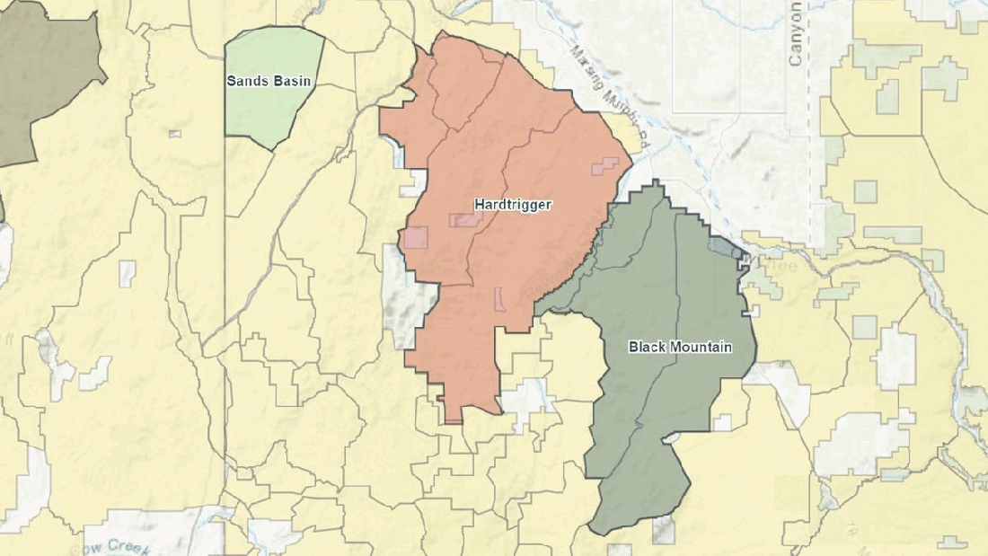 Owyhee Mountains HMA Map 12-23-22