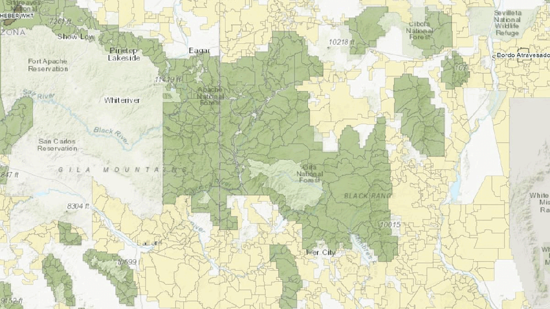 Gila Wilderness Map 01-16-23