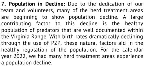 Virginia Range Population in Decline 09-02-23