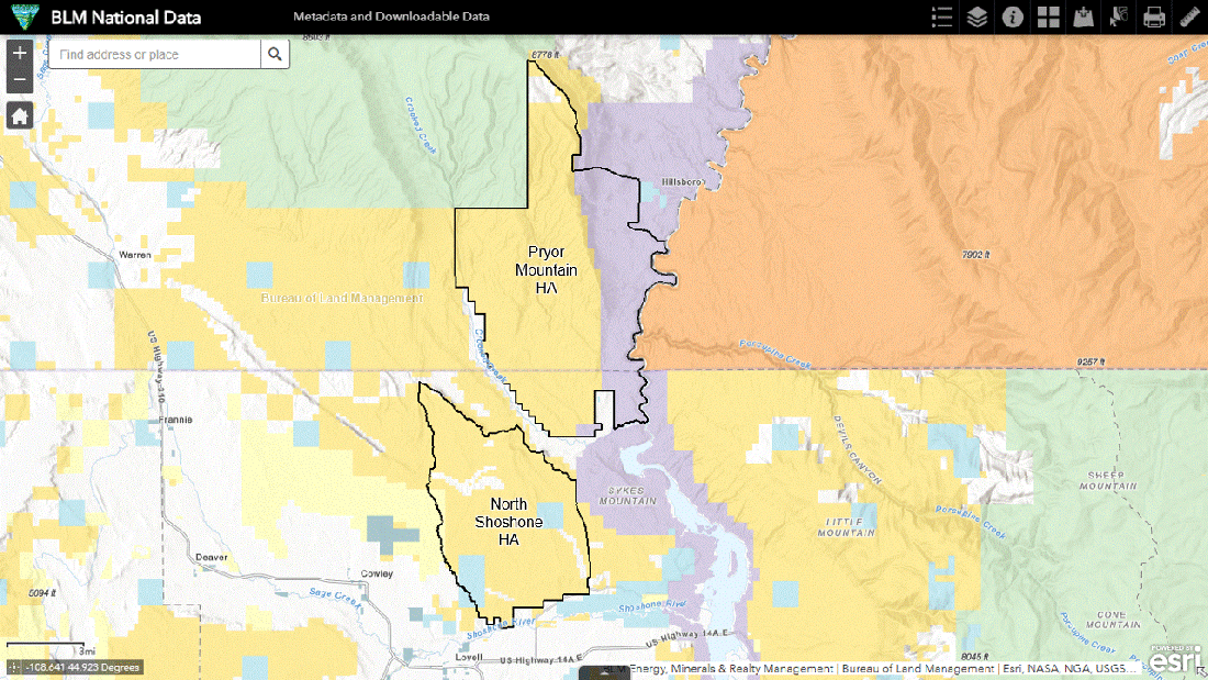 Pryor Mountain Land Withdrawl 01-17-24