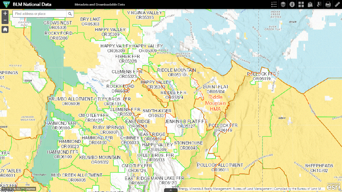 Riddle Mountain HMA with Allotments 02-25-24